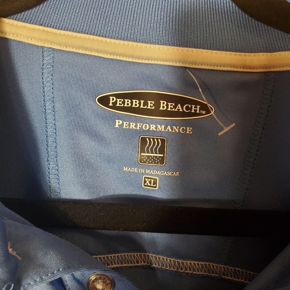 Pebble Beach Men's Blue Golf Polo Size XL NWOT - Picture 2 of 5